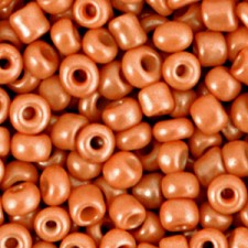Seed beads 6/0 (4mm) Orange brown